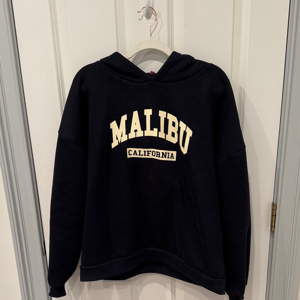 Edikted Navy Malibu California Hoodie